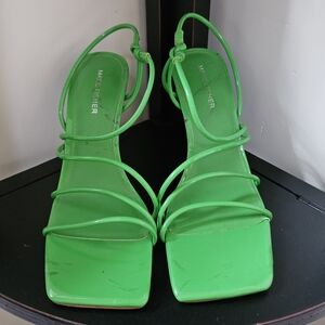 Marc Fisher Lime Green Strappy Sandals